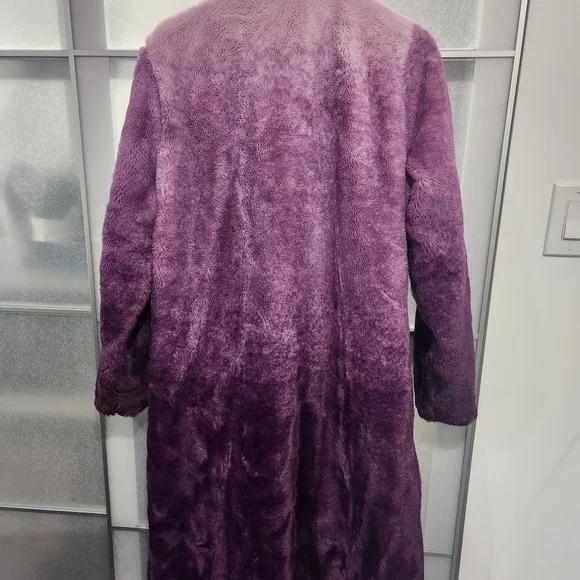 Urban Outfitters "Unreal" Fur Plush Ombre Purple Teddy Jacket - Picture 5 of 6